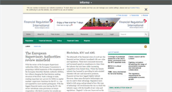 Desktop Screenshot of financialregulationintl.com